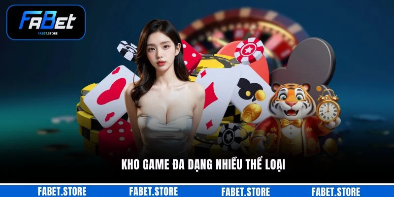 Kho game đa dạng nhiều thể loại